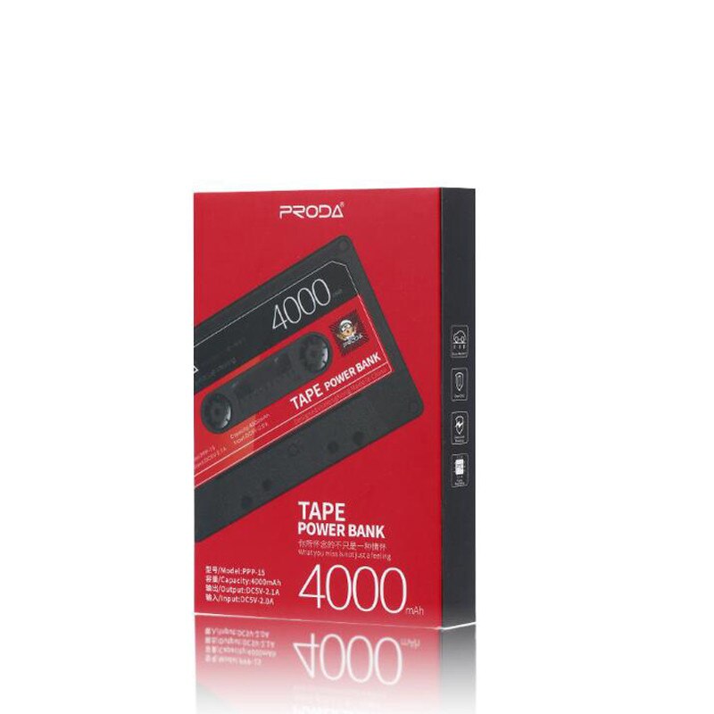 Remax proda 4000mAh power bank Tape powerbank met led Ultra Dunne Mini Draagbare Externe Batterij Oplader voor iphone: 4000mah