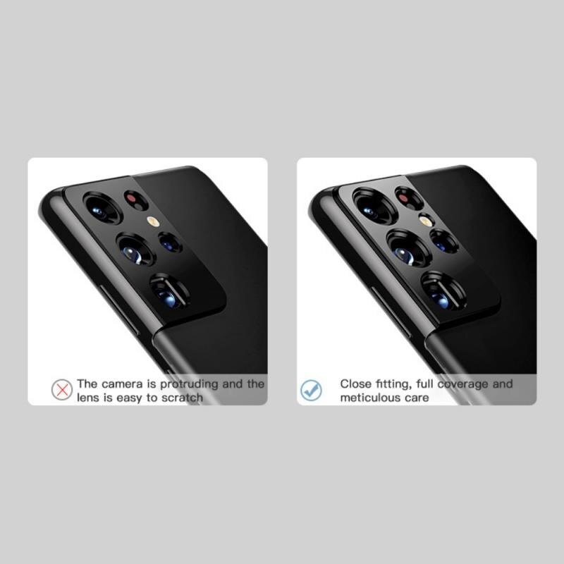 Metal Protector Film Protection Case Aluminum Alloy Ring Cover Rear Camera Lens Protection Cover For Samsung S21 Plus S21 Ultra