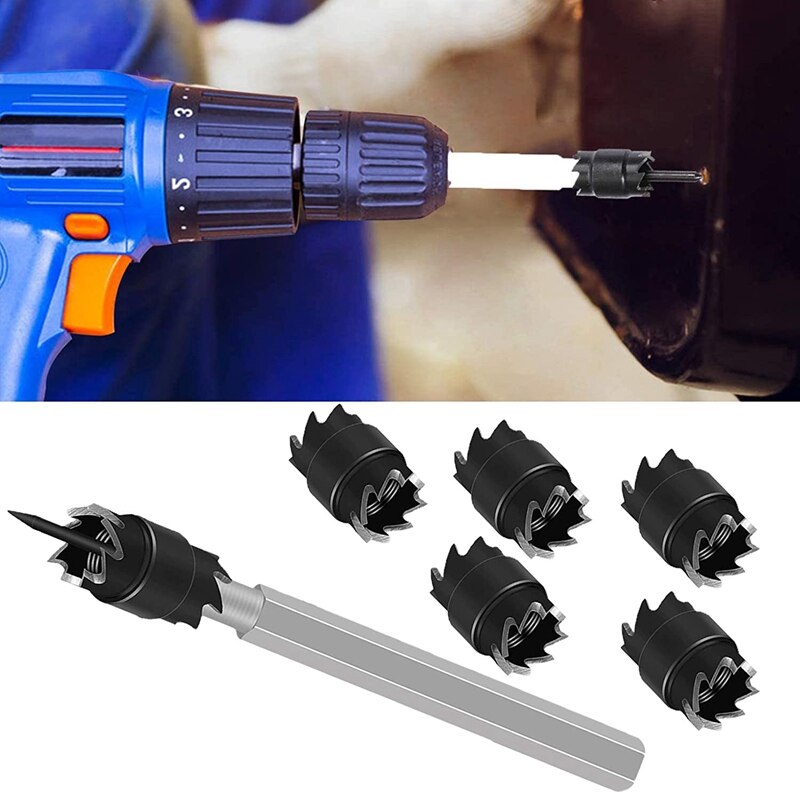 14Pcs Spot Welding Cutter Set, Remover Drill Bit Metal Hole Cutter Remover Set, for Electric Drill Spot Welding Retail