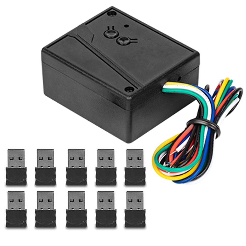 Empfänger zum Öffnen der Garagentor, Empfänger für das Automatisierungssystem zur Zugangskontrolle zu Hause, 2,4-G-Bluetooth-Verbindung, USB-Anschluss-Öffnungsgerät: Grün