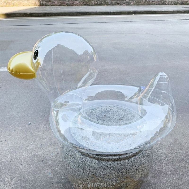 Flotadores de pato pequeño para bebé, juguete de piscina espeso, flotador de tubo de natación, actividades de agua, N10 20,