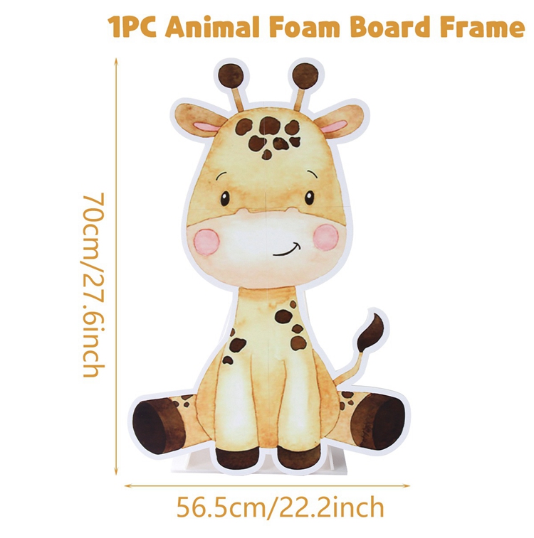 Fondo de de animales de la selva para niños, tablero KT, bosque verde, decoración de de primer cumpleaños, Safari de la selva, suministros para Baby Shower: Verde claro