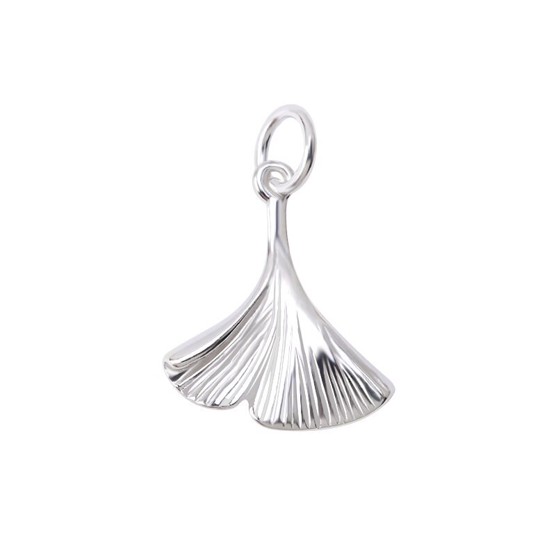 5 Soorten 925 Sterling Zilver Unieke Charms Hanger Mooie Leuke Kleine Hangend Voor Sieraden Maken Ketting Armband Diy 1 stuks: ginkgo lea