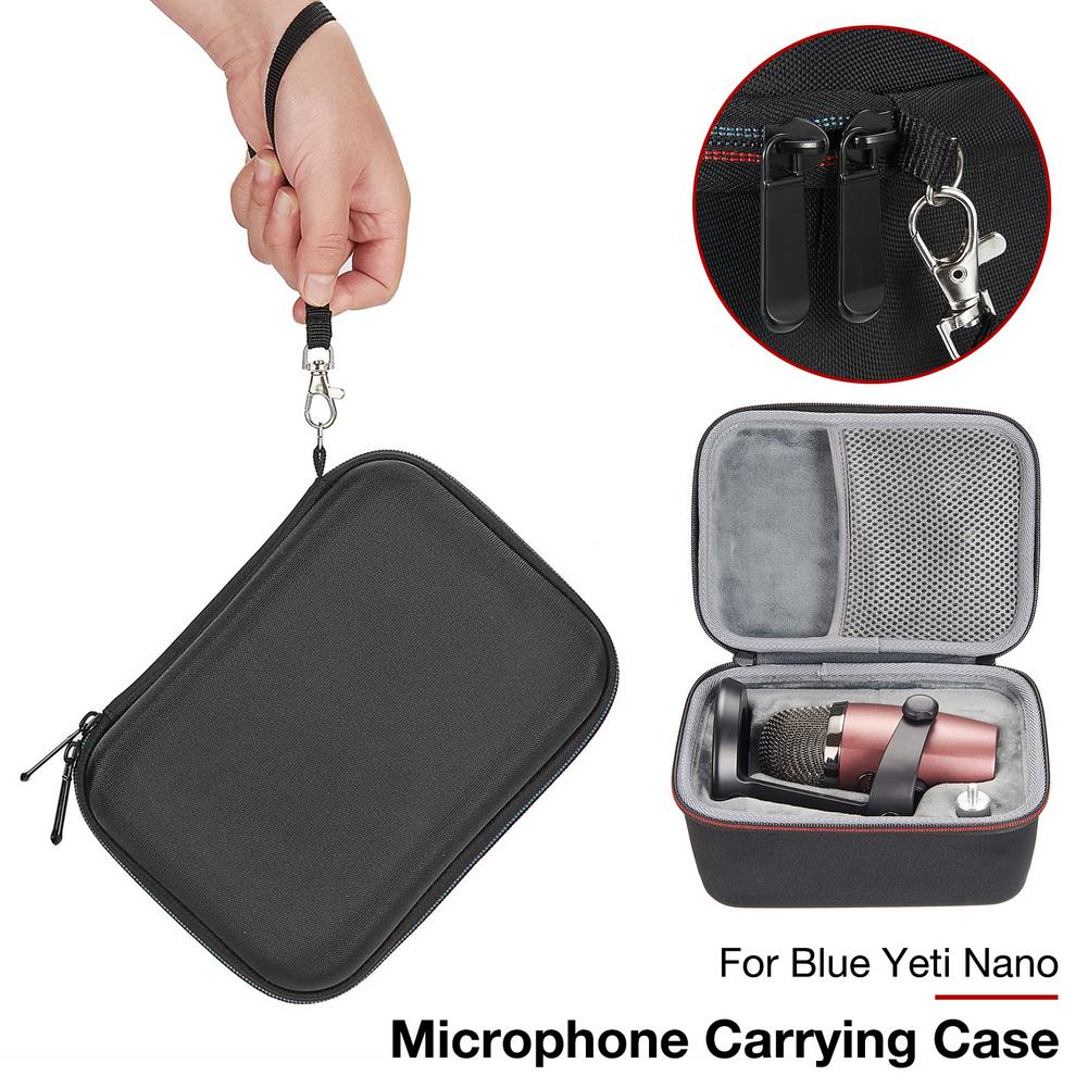 Tragbare Mikrofon Lagerung Tasche Für Blau Yeti Nano Mic Schutzhülle Anti-herbst Stoßfest Reise Durchführung fallen Zubehör