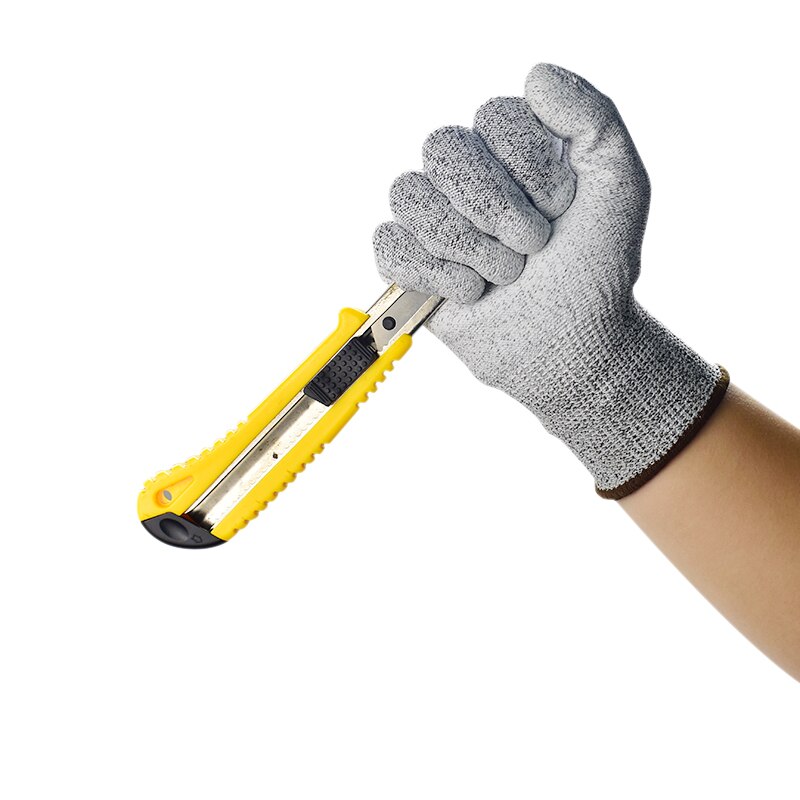 Guanti da macellaio in rete metallica resistente al taglio in acciaio inossidabile resistenti al taglio di sicurezza guanti di sicurezza resistenti al taglio grigi