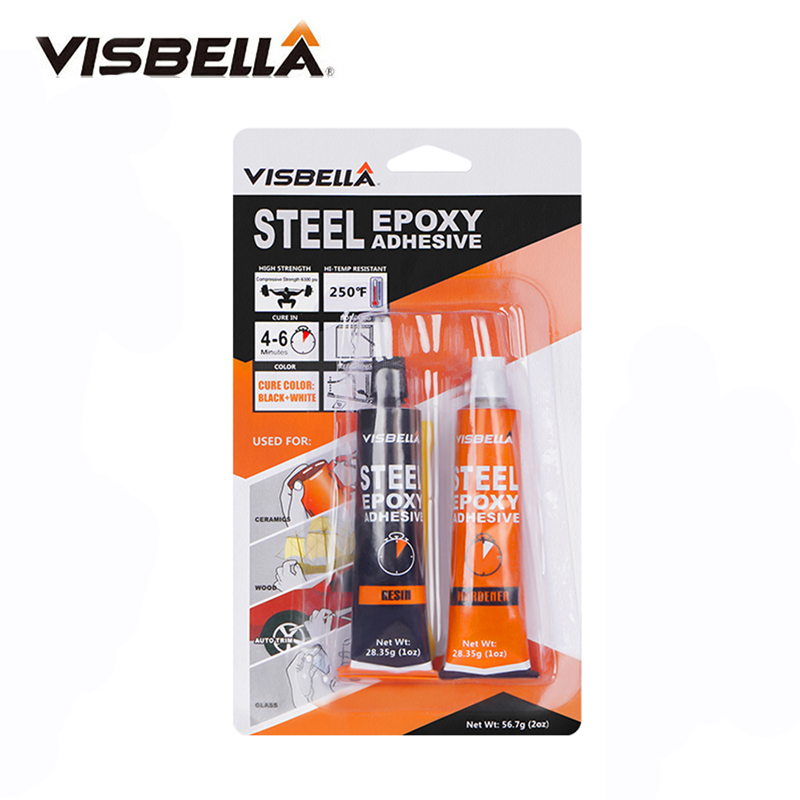 2 oz starka metallreparationslim höghållfast stål epoxilim svetslim gjutlim värmebeständigt ab lim tätningsmedel: Beige