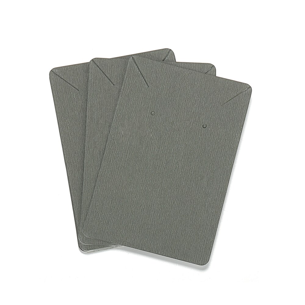 50 sztuk/partia 5x5cm 6x9cm Kraft Paper Card kolczyki naszyjniki karty do pakowania biżuterii karton wiszące cena Tag karty: 6X9cm Gray color