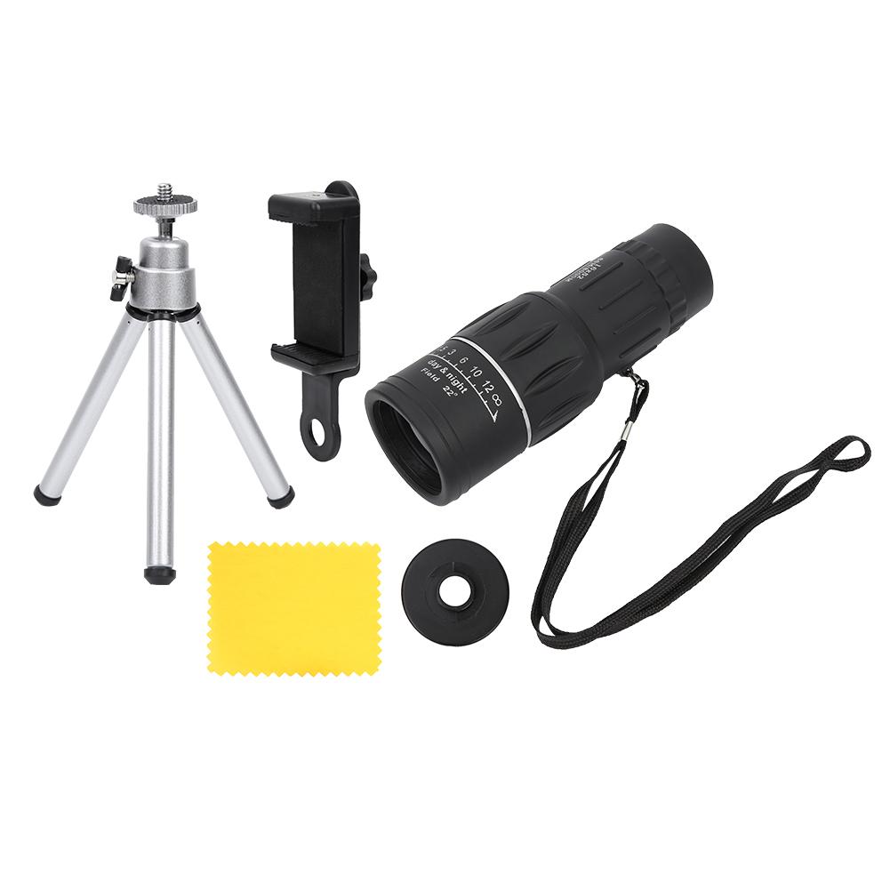 16x Zooming Phone Monocular Telescope Anti-fogging Roof Prism Phone Telescope Lens On