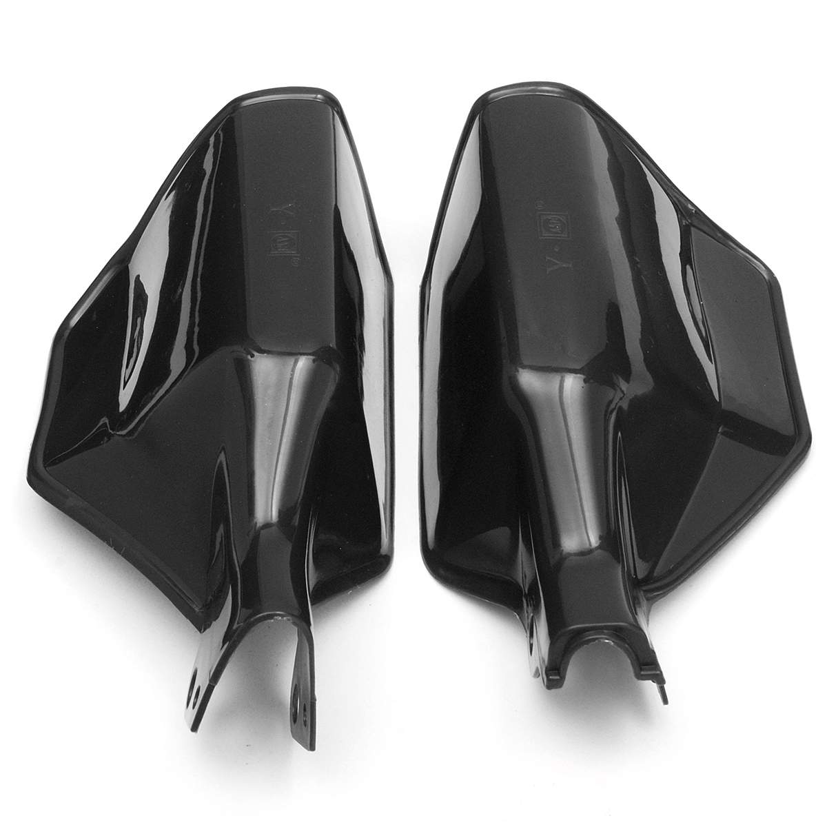 Pair Universal Motorcycle Handguards Hand Guard Shield Scooter Protector Protection: Black