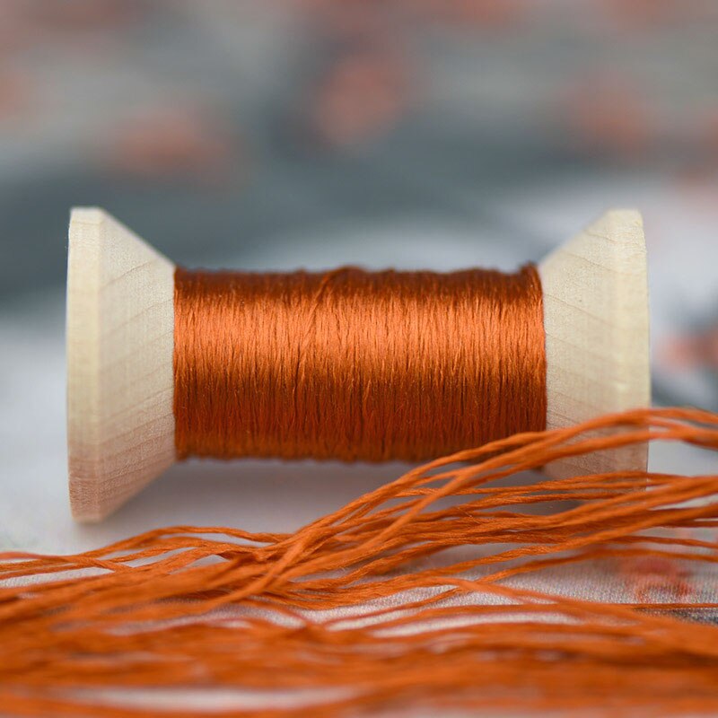 Reddish brown embroidery thread/practical mini spool/suzhou embroidery thread /DIY common thread: 8
