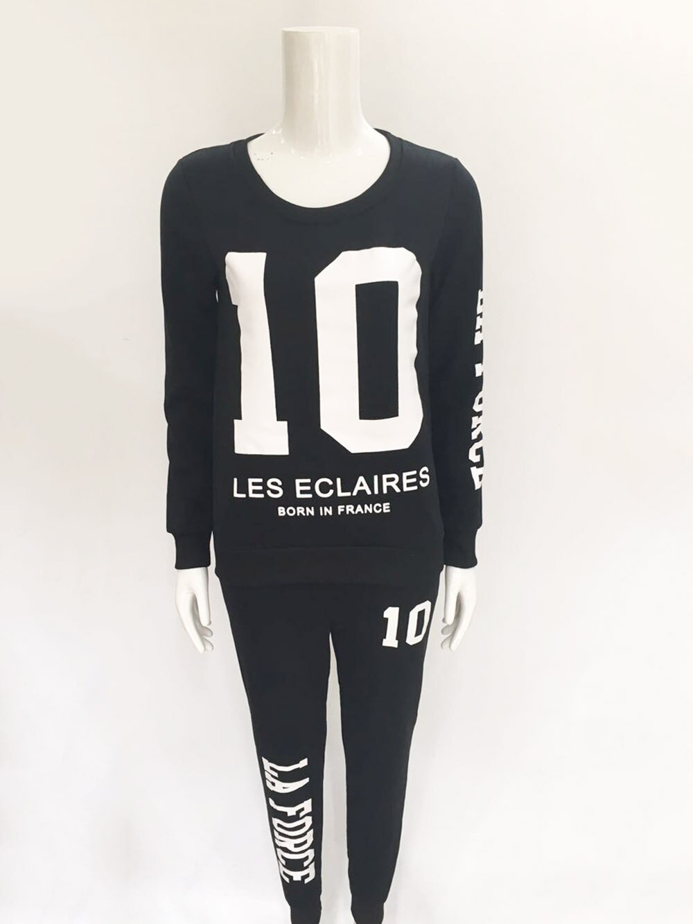 Number 10 01 Suit Set Women Tracksuit Two-piece Style Outfit Sweatshirt Sport Wear