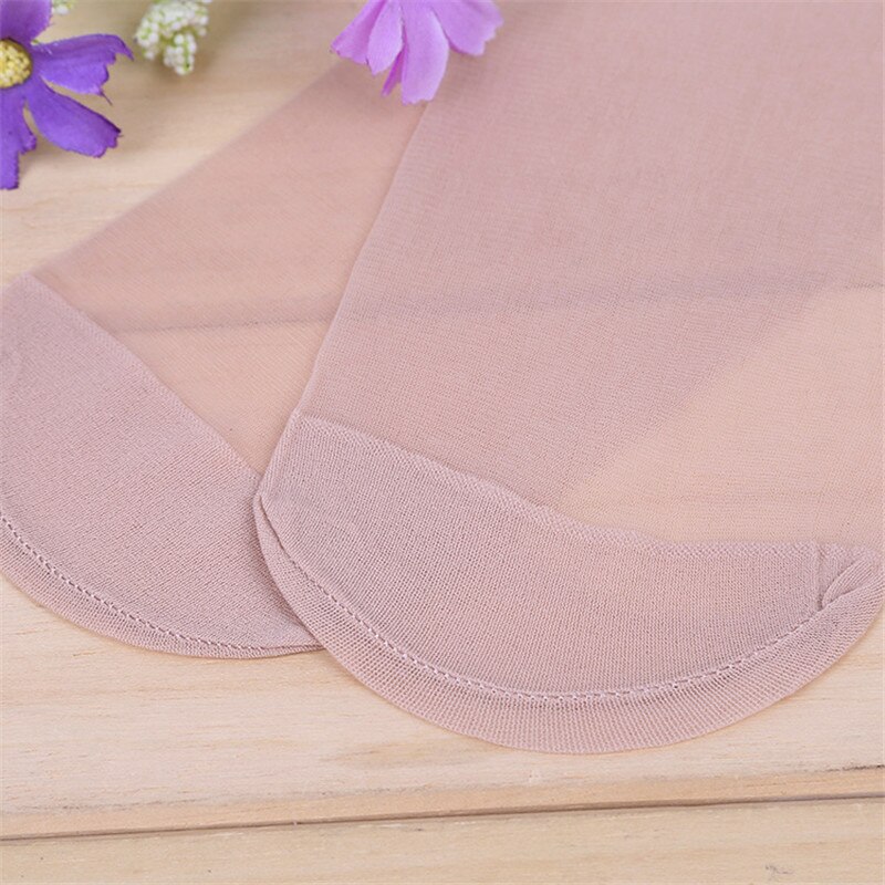 10 par korta strumpor dam tjejer fina tunna strumpor sommar genomskinliga kristallstrumpor osynliga elastiska ankelstrumpor kvinnliga sox