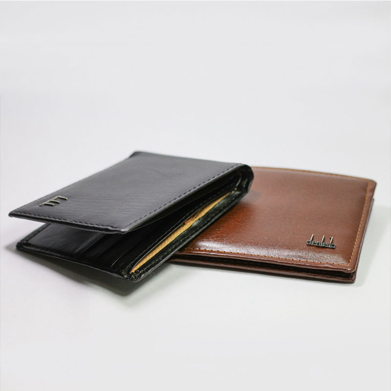 Mænd business bifold pung pu læder kredit id-kortholder etui solid pung lommer tasker håndtasker mænd tasker