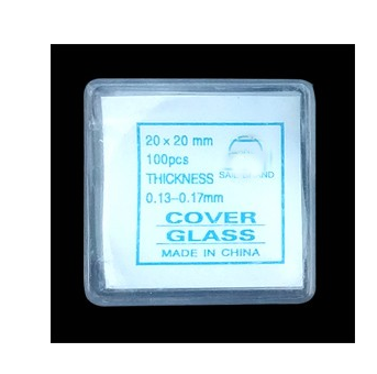 100pcs Transparent Slides Coverslips Coverslides 22x22mm 0.13-0.17mm Thickness For Microscope