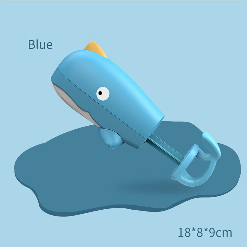 1PC Eco-friendly Material Bathtub Showers Toys Cute Animal Baby Bath Toy Knocker Shower Floating Toys: blue whale