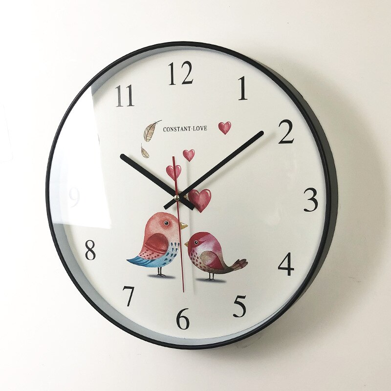 14 Inch Large Wall Clock Living Room Modern Metal Silent Large Clocks Wall Watches Home Decor Kitchen Horloge Mural D087: E