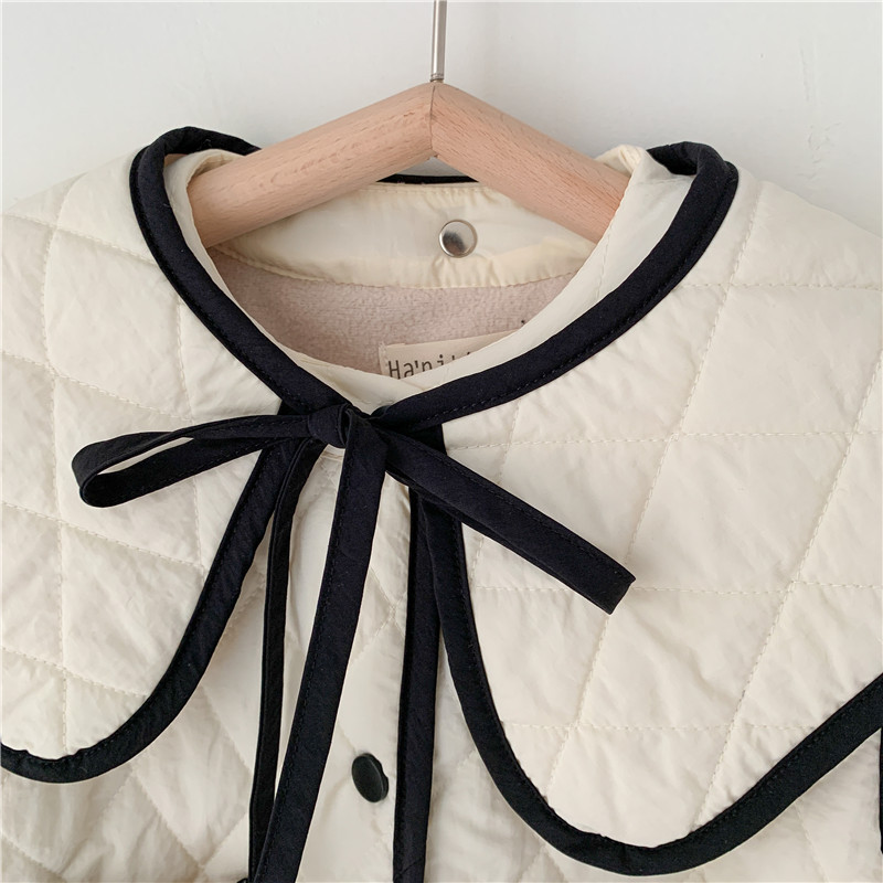 Koreaanse Stijl Baby Meisjes Dikker Warme Bovenkleding Winter Peuters Kinderen Katoen Gewatteerde Jassen Kinderen Kleding