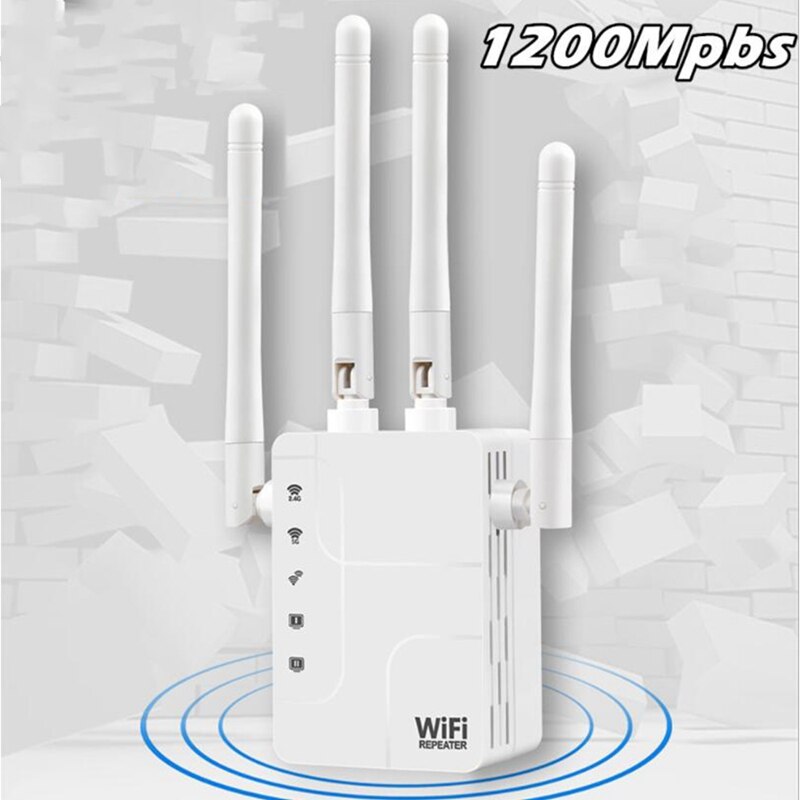 JABS Wifi Extender And Signal Amplifier,Wall-Through Strong Wifi Booster 1200Mbps Dual-Band 2.4/5G Wireless Repeater,US PLUG