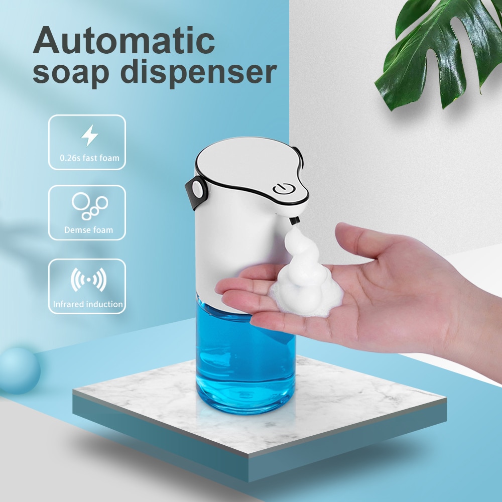 KENAIPU Automatic Foam Soap Dispenser 320ml Intelligent foam USB Charge Touchless Infrared Sensor Liquid Hand Washing Machine