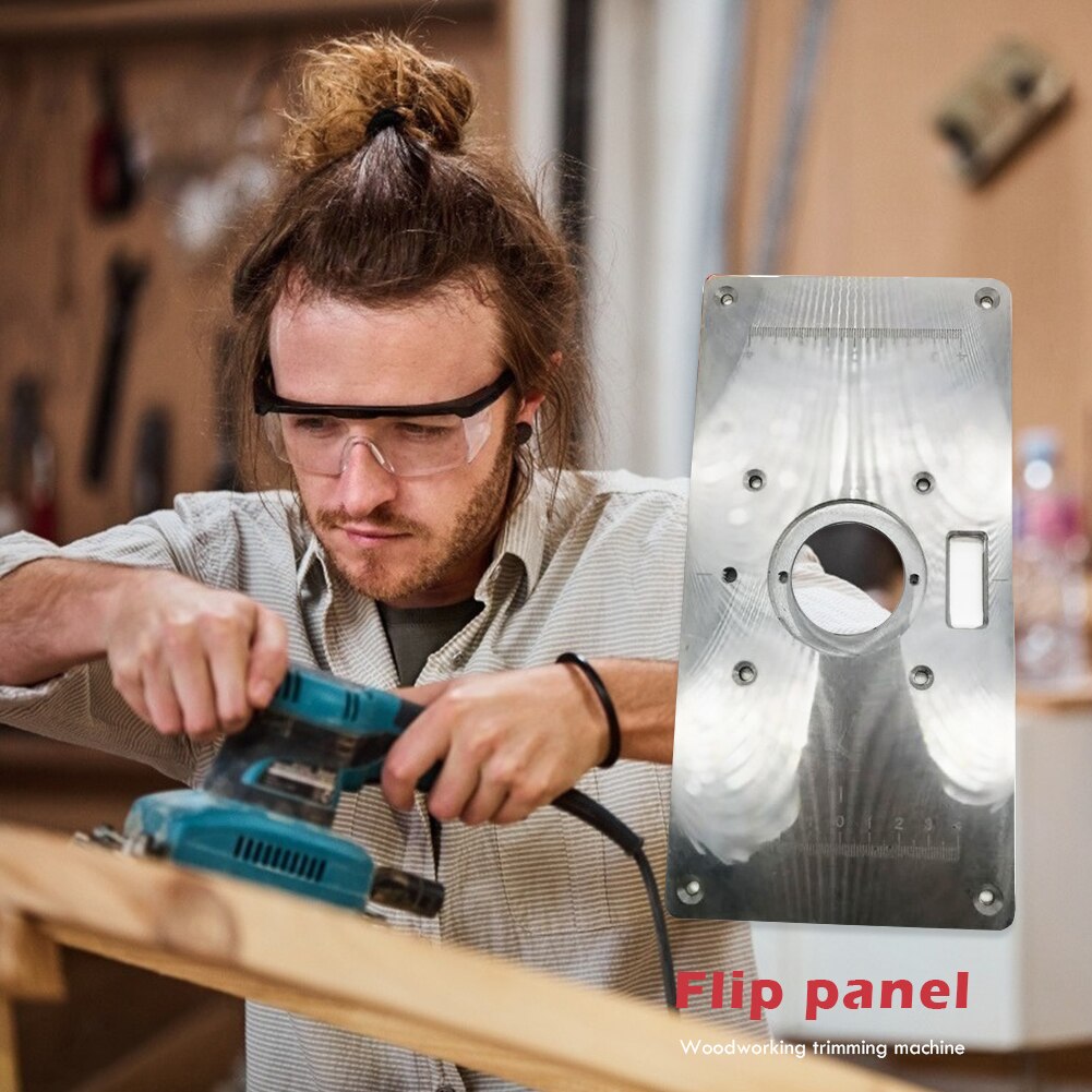 Flip Panel Frezen Flips Insert Sterke Taaiheid Houten Draagbare Montageplaten Voor Houtbewerking Trimmen Machine