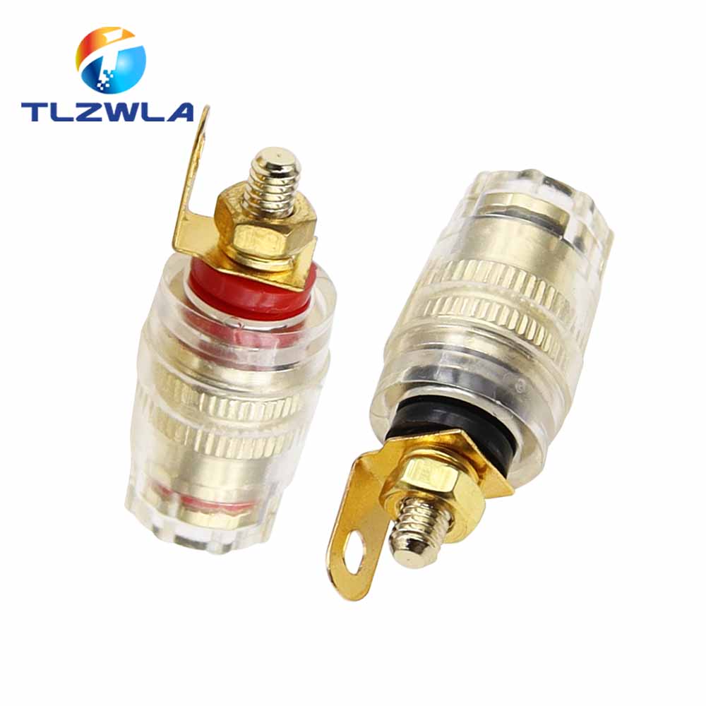 2 STKS Banaan Connector 4 MM Versterker De Luidspreker Terminal Banaanstekker Socket Connector