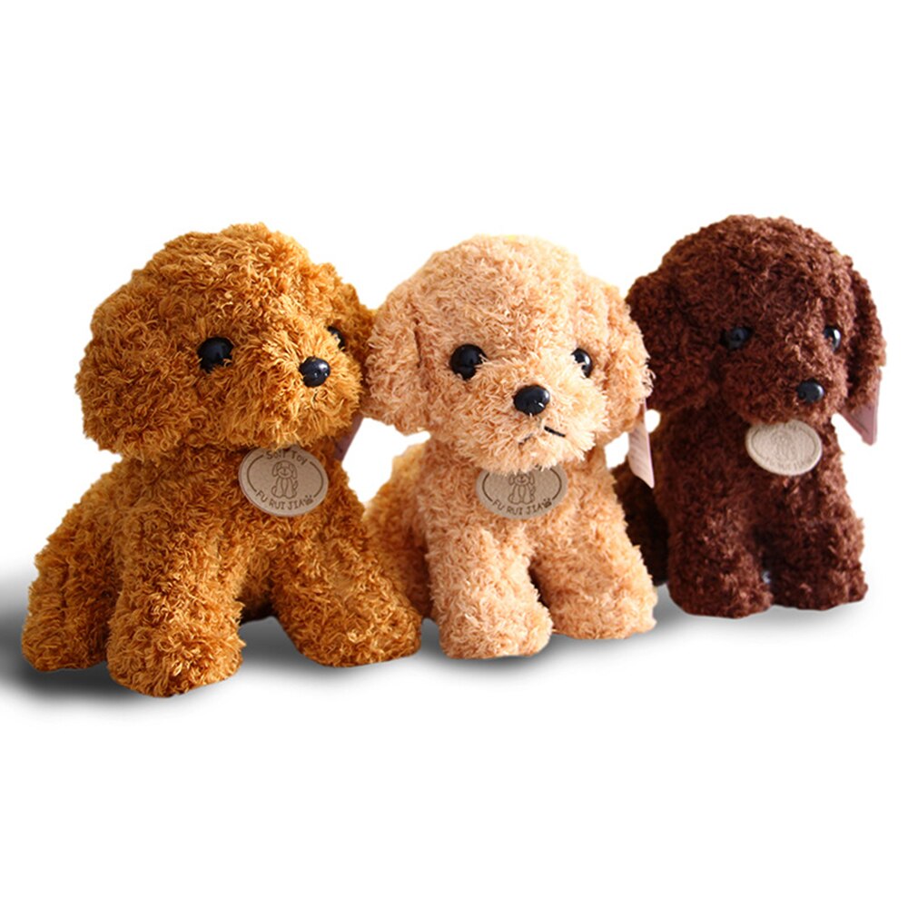 Realistischer Teddy-Hund Plüsch, 18 Cm – Handgemacht, Superweich, Aus PV-Samt, Geschenk Für Kinder