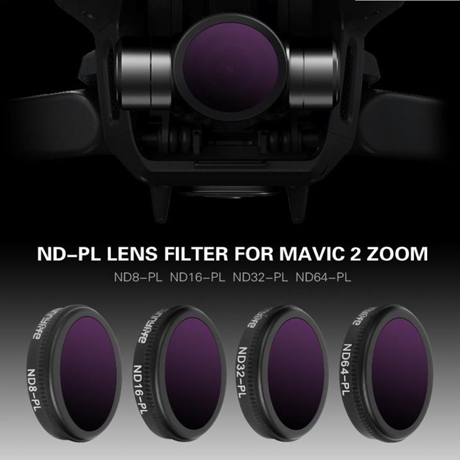 4 Stks/set Fordji Mavic 2 Zoom Lens Filter Mavic Camera Lens Filter Kit ND8-PL ND16-PL ND32-PL ND64-PL Filter Voor Dji mavic 2 Zoom