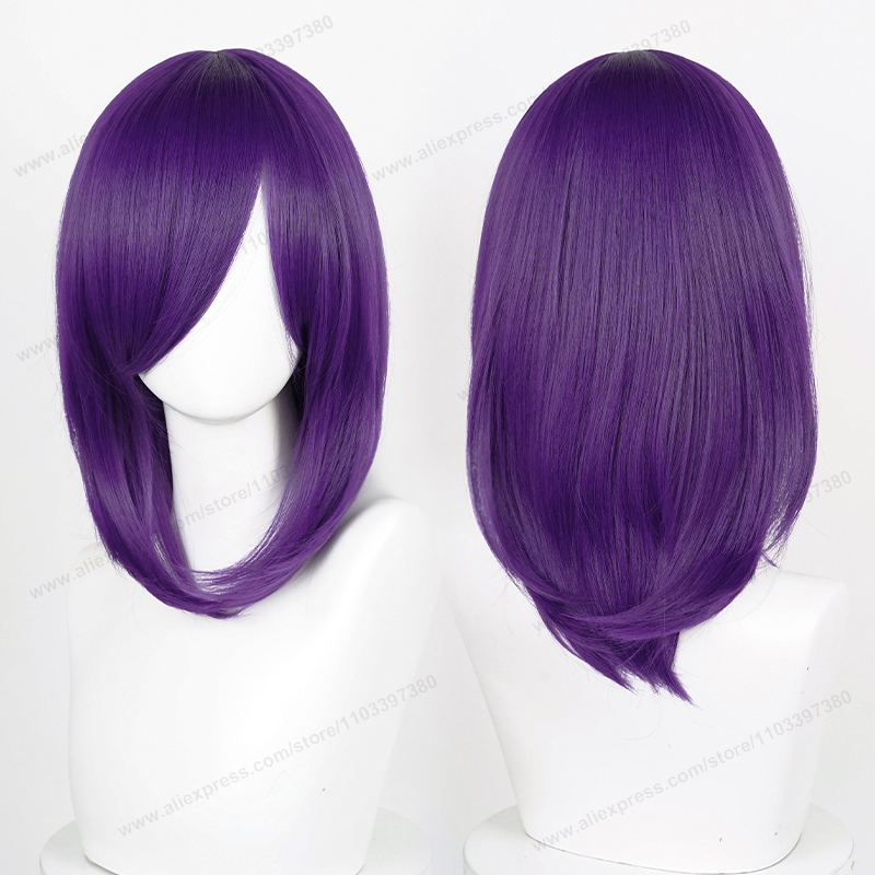 Anime 40 cm Mittel Basic Synthetische Knall blond Cosplay Perücke Schwarz Weiß verrotten Rosa Grün Braun Gold Blau Frauen Hitzebeständige haar: Braun