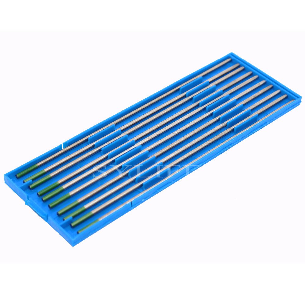 10 st 3/32 "  x 6 " ren volfram grön wp tig svetsning volfram elektrod med hölje
