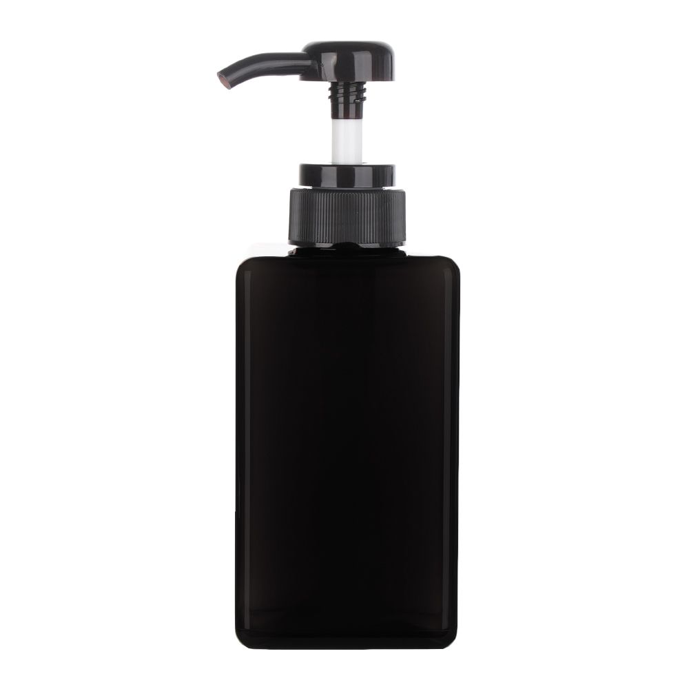 Botella cuadrada transparente de 650ml, botella de jabón líquido para Mousse batida, puntos de embotellado, champú, loción, Gel de Ducha: Azul cielo