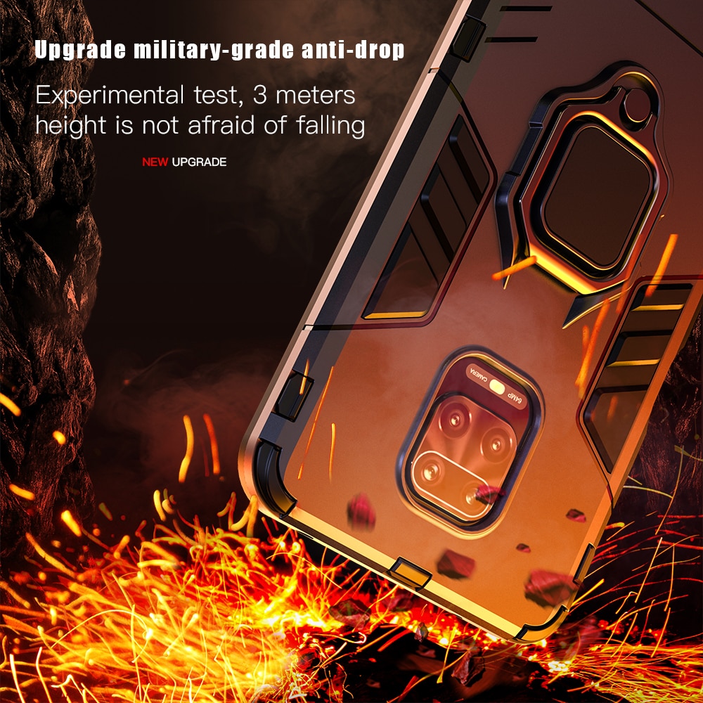 KEYSION Schokbestendig hoesje voor Xiaomi Redmi Note 9s Magnetische achterkant Telefoonhoes voor Redmi Note 9 Pro Max Note 8 Pro 8 8T 8A 7 7a K30