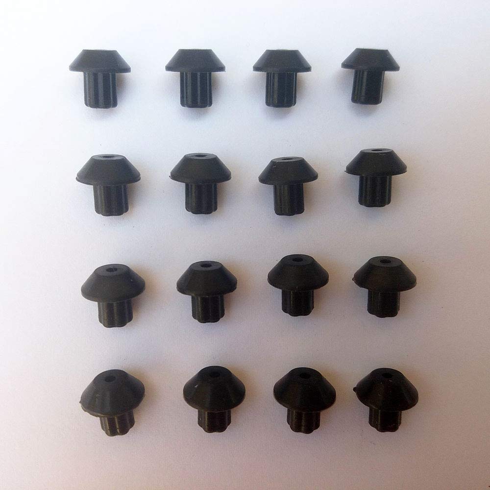 WB2K101 Rubber Feet Kit for GE, Hotpoint, Kenmore Range Burner Grate.16 pcs