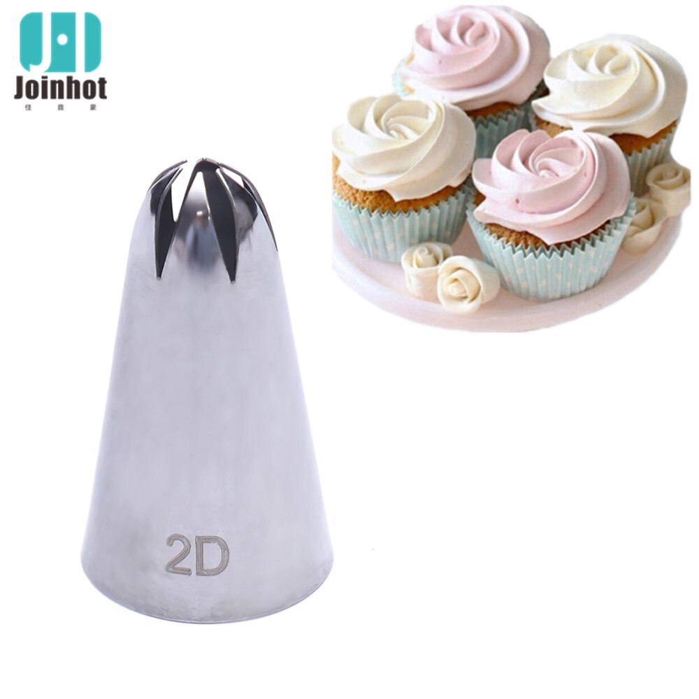 # 2D Grote Maat Rose Bloem Cake Decorating Icing Tip Cupcake Nozzles Decoratie Taart Decoreren