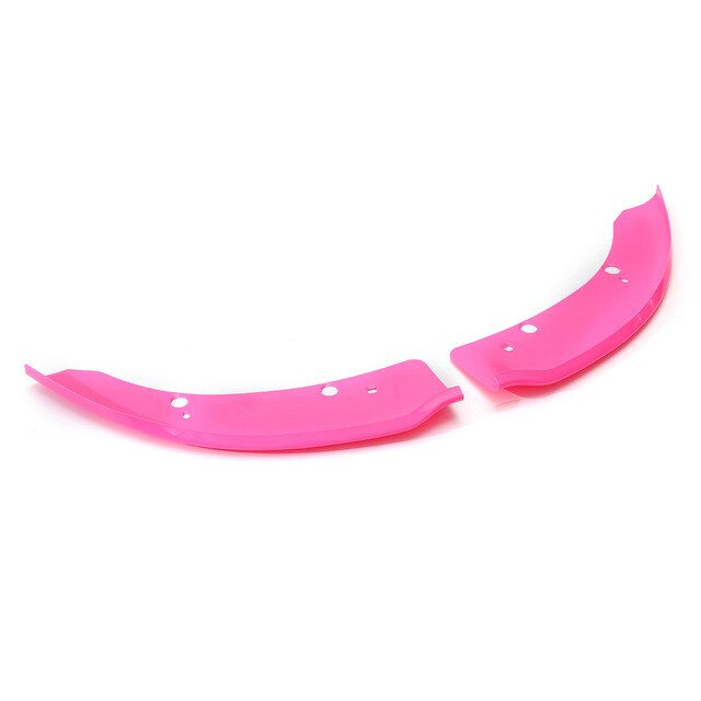 2xCar Front Bumper Splitter Lip Diffuser Spoiler Guard Protector Bumper Deflector Lips For Dodge Charger SRT Scat Pack: Pink