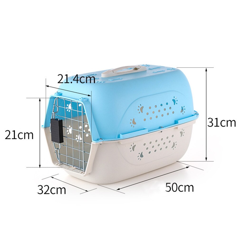 Carrier for Dogs Travel Pet Crate Portable Dog Cage Air transport Box Cage for Cat Breathable Outing Travel Luggage