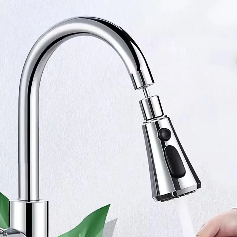 Keukenkraan Beluchter 3 Modi Universele 360 Roterende Anti-Splash Kraan Extender Wastafel Besparende Waterkraan Filter Mondstuk