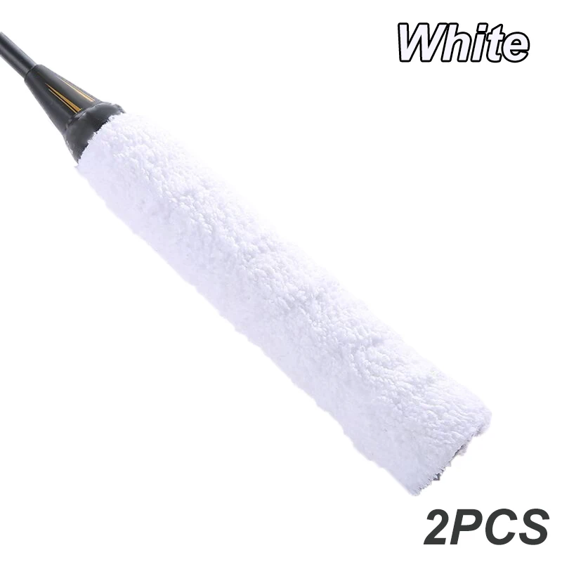 2PCS Badminton Racket Thickened Towel Grips Super Absorbent Anti-slip Cotton Towel Grip Wraps for Tennis Badminton Bike Handle: Navy Blue