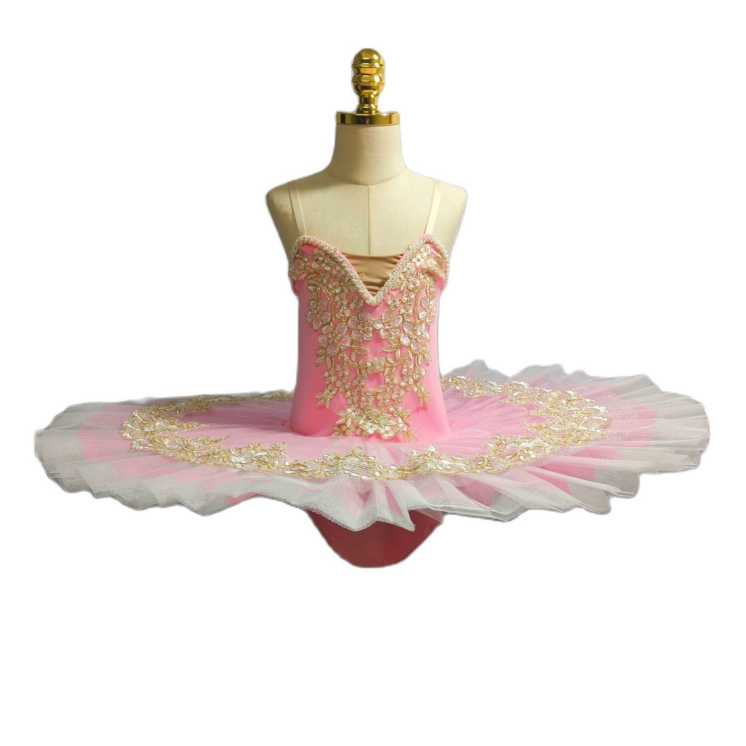 Ballet Tutu Rok Roze Prestaties Kostuum Voor Prinses Witte Zwaan Buikdans Peuter Bladerdeeg Rok