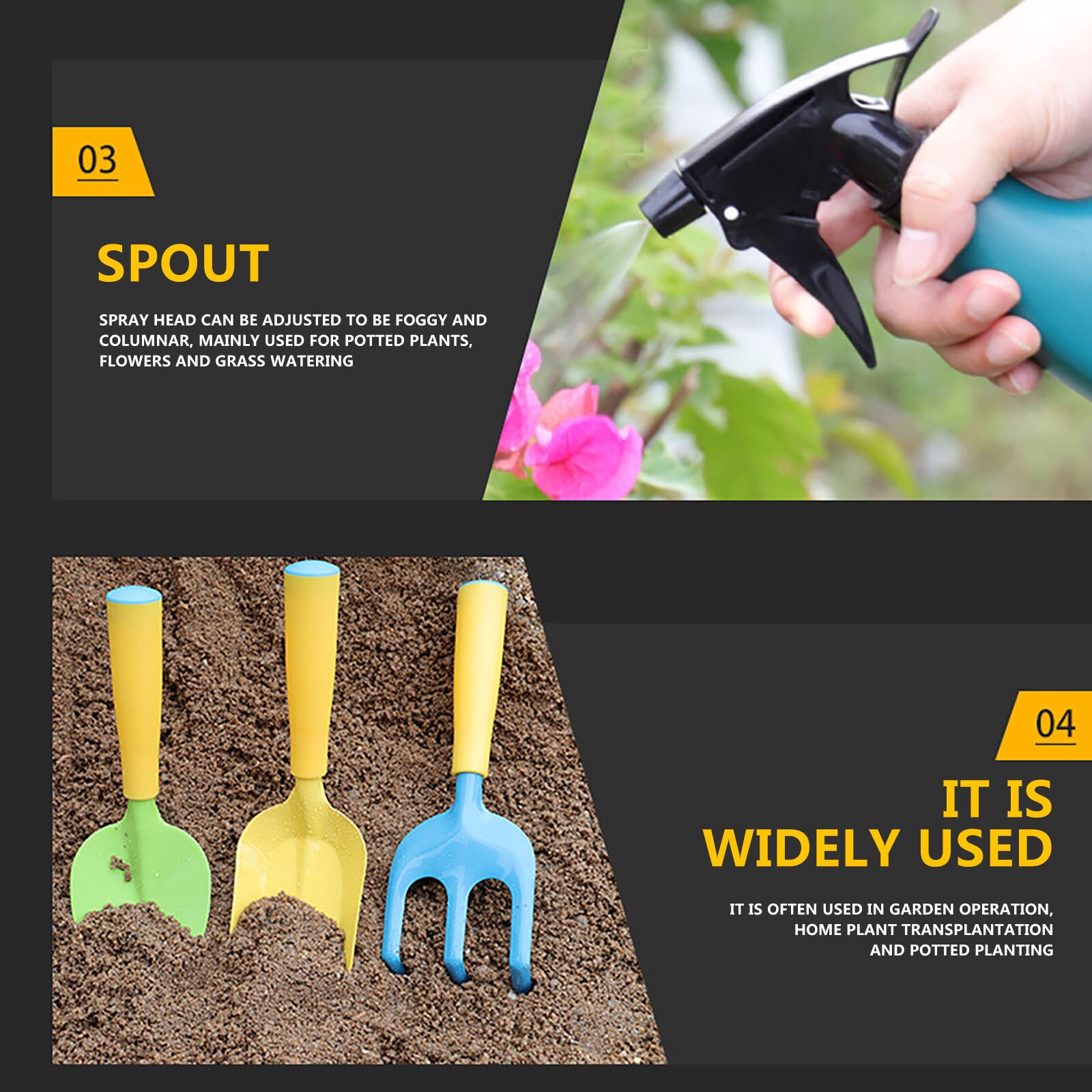 Grote Collection Kids Tuin Mini Gereedschap Pvc Tuin Schop Kan Planten Gereedschap Multifunctionele Tuinieren Speelgoed Tool Voor Kinderen