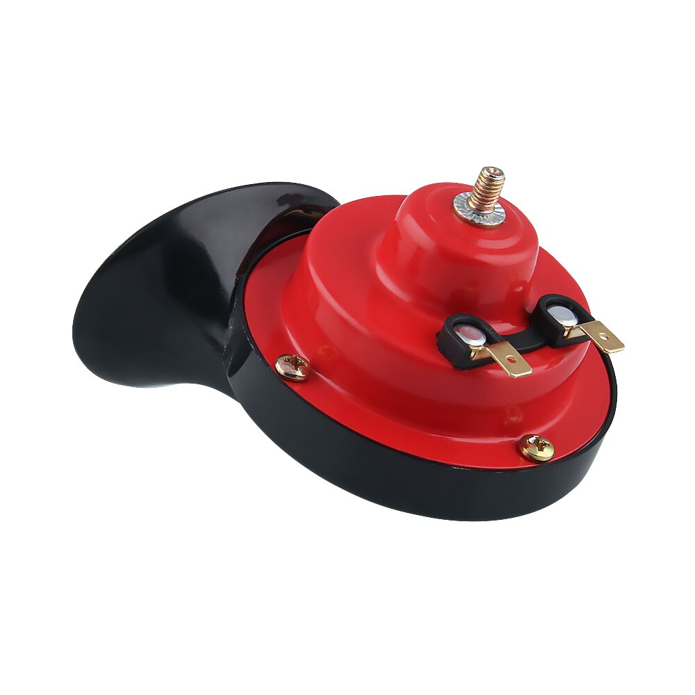 ABS 12V 4A auto nera 105dB camion a tromba lumaca elettrica doppio clacson auto forte tromba d'aria grande fischio sonoro con funzione impermeabile