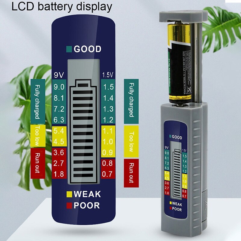 Digital Battery Capacitance Diagnostic Tool LCD Screen Battery Tester Digital Battery Tester Battery Checker
