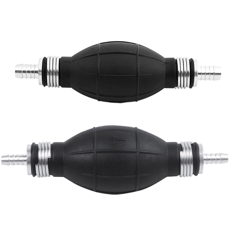 2PCS Hand Fuel Pump Line Hand Primer Bulb All Fuels for Car Boat Marine Outboard, 10mm & 6mm: Default Title