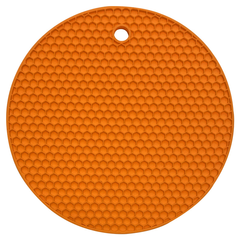 18 cm Ronde Siliconen Mat Coaster Food Grade Materiaal Placemat antislip Tafelmat Keuken Accessoires Gadgets Ronde Cup mat: MEERDER