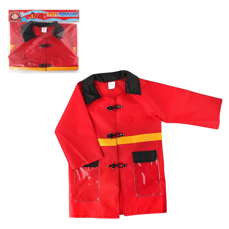 Kids Brandweerman Brandweerman Cosplay Speelgoed Fire Chief Rollenspel Costume Dress-Up Kinderen Pretend Play Speelgoed Vechten Gereedschap Speelgoed set: Fire suit