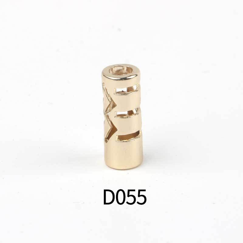 Hohl Zylinder Metall Schnur Ende Seil Enden Deckel sperren Umschalten Stopper Clip Für Kleidung Tasche Sportbekleidung Schnürsenkel Seil Teile Zubehör: Gold
