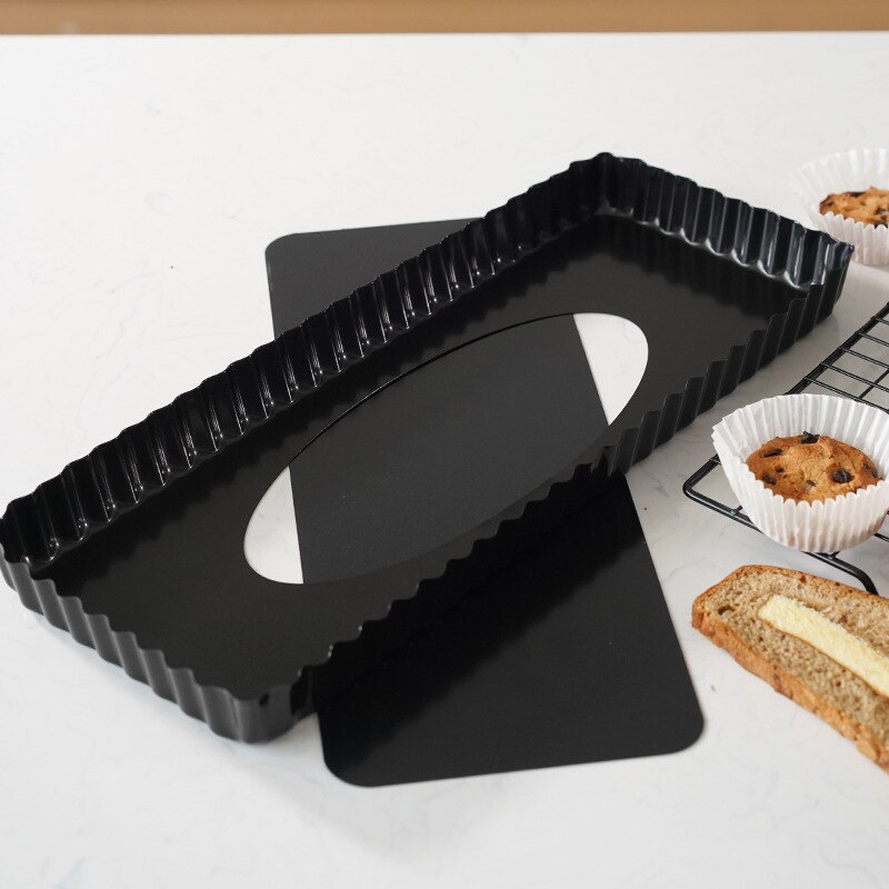 Large Size Fluted Pie Tart Pan Nonstick Baking Dish Pie Pan Removable Bottom Tart Cake Mould Cheese Cakes Desserts Pastry Tools