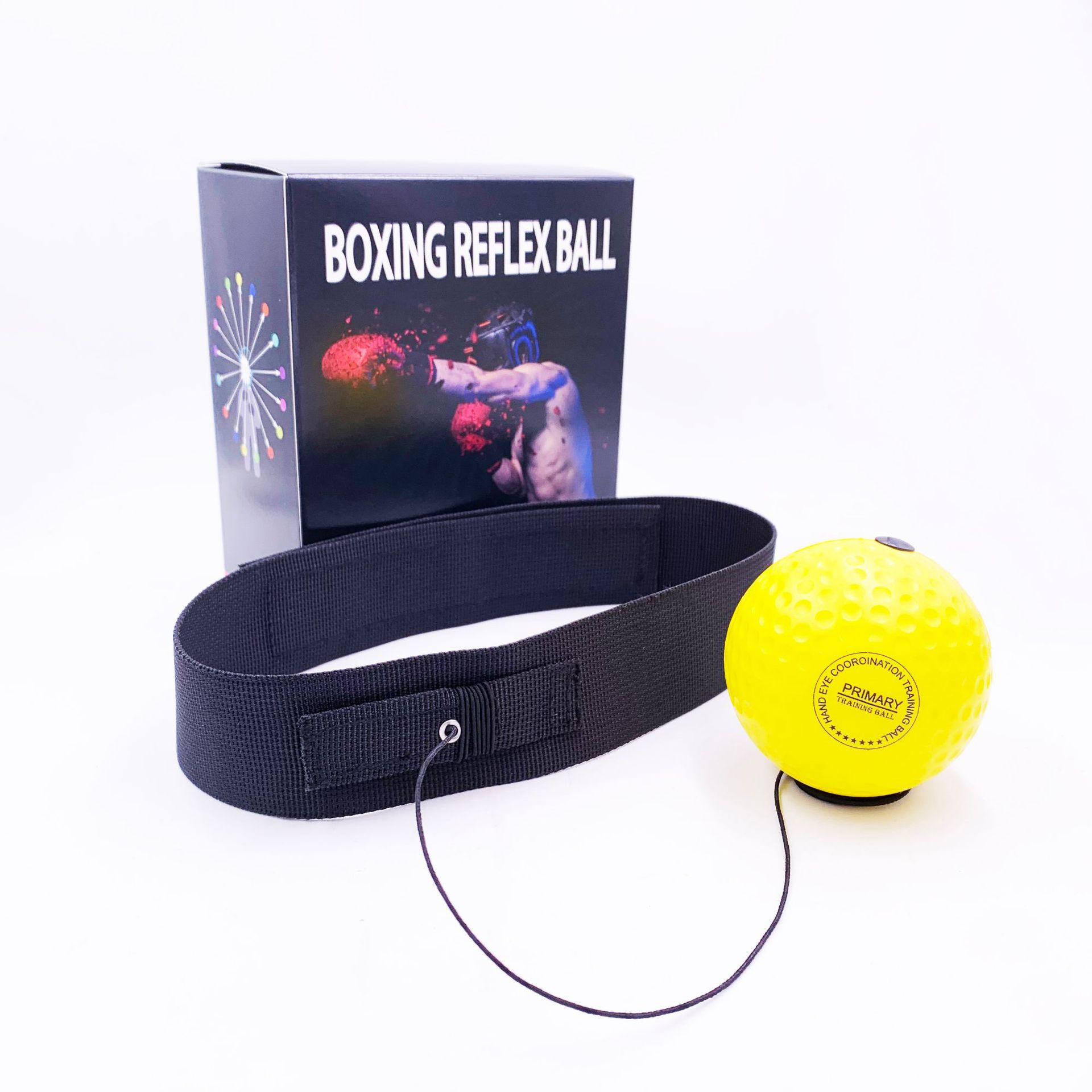 Pelota de reacción de boxeo montada en la cabeza, cinturón de nailon, equipo de entrenamiento de combate, pelota para hacer ejercicio, 4 bolas
