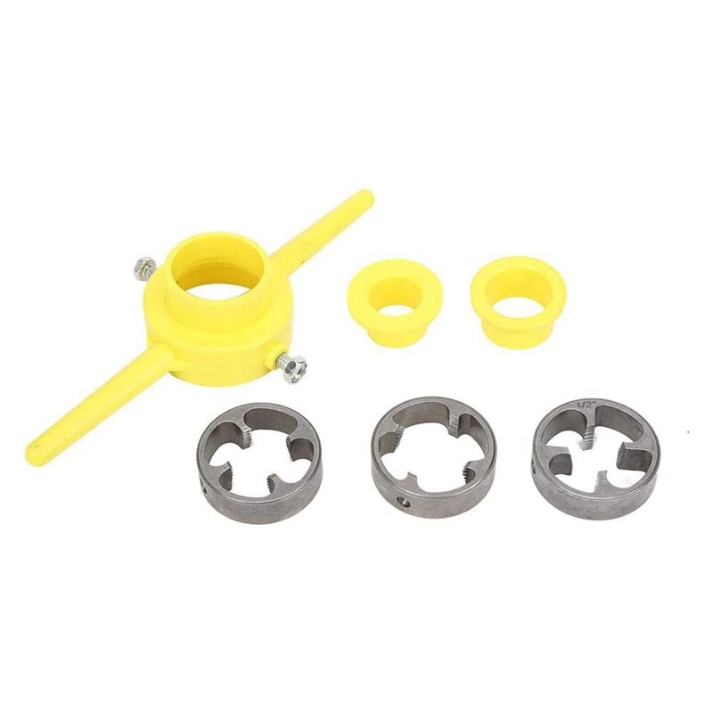 ! Pipe Thread Cutting Tool PVC Thread Maker NPT Round Tool Set Pipe Threader Plumbing Tool, PVC Thread Tool