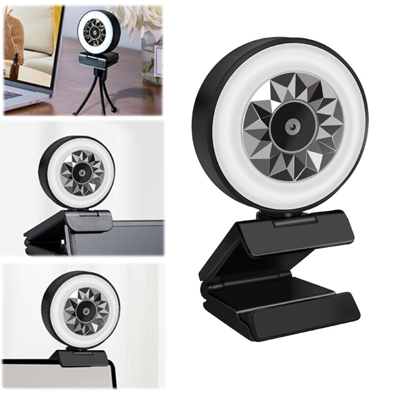 Latest Multi-function Webcam With Built-in Microphone 1080P 2K Free Drive High-definition Computer Camera for remote Chat Office