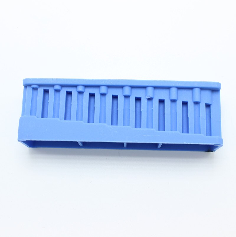 Dental Endo Measuring Autoclavable Endodontic Block Files Dentist Instrument Ruler Blue 9 x 2.7 x 3.3cm